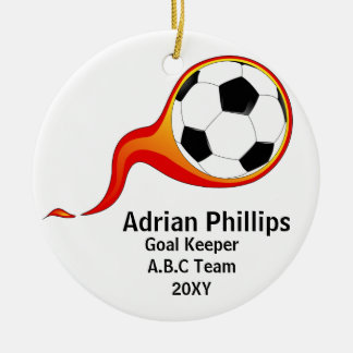 Cerâmica Ornamento de bola de futebol
