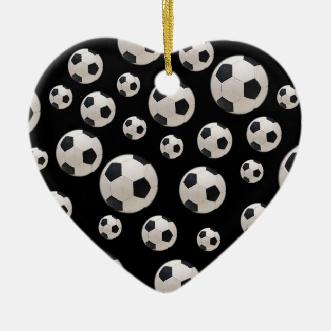 Cerâmica Ornamento de Bolas de Futebol (Frente)