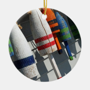 Cerâmica Ornamento de Bouy de Pesca