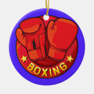 Cerâmica Ornamento de Boxing