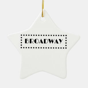 Cerâmica Ornamento de Broadway