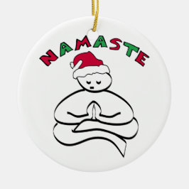 Cerâmica Ornamento de Buda de Natal Namaste