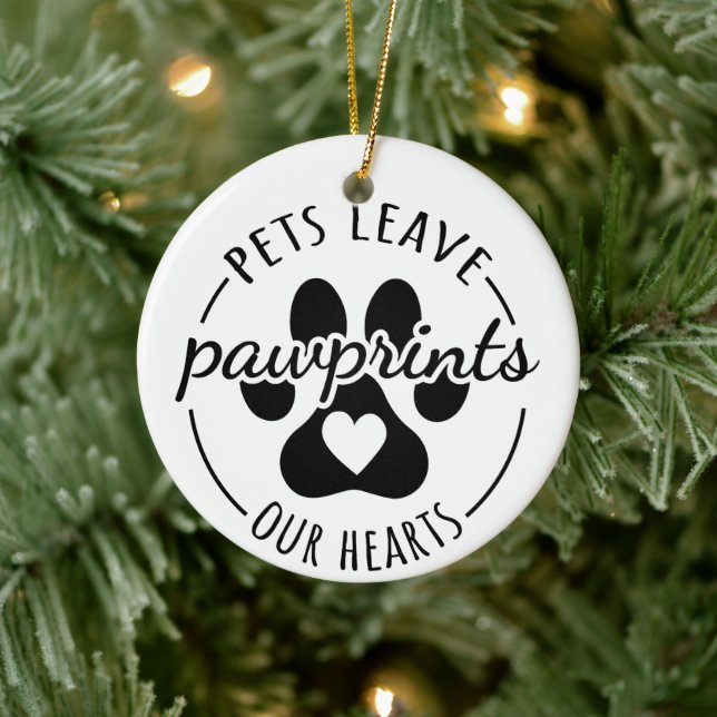 Cerâmica Ornamento de Cachorro Memorial (Árvore)