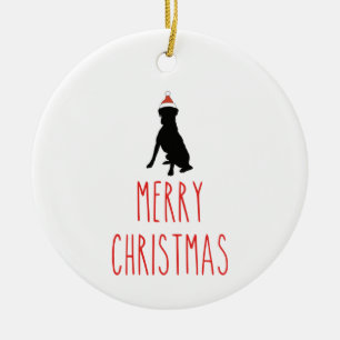Cerâmica Ornamento de Cachorros de Natal