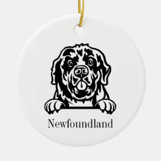 Cerâmica ornamento de cães da Terra Nova