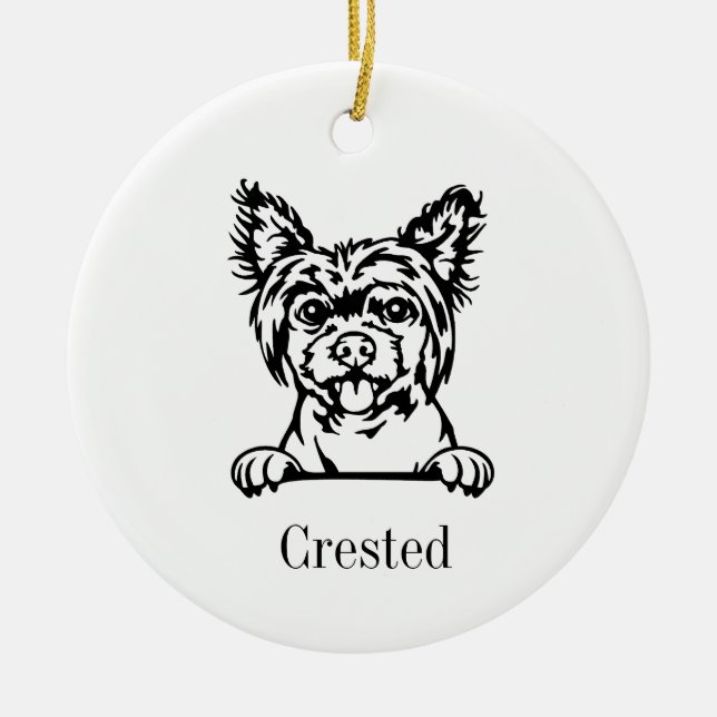 Cerâmica ornamento de cães gansos (Frente)