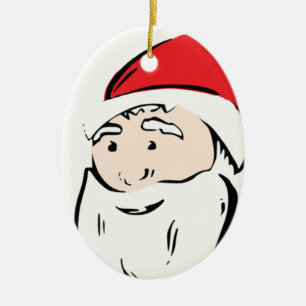 Cerâmica Ornamento de Cartoon de papais noeis