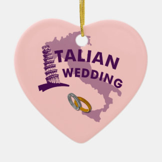 Cerâmica Ornamento de Casamento Italiano