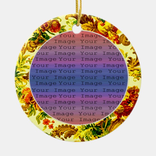 Cerâmica Ornamento de Casamento Springtime (Frente)