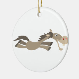 Cerâmica Ornamento de Cavalo de Cartoon Bonito Swift