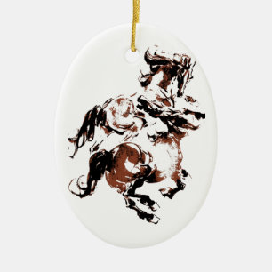 Cerâmica Ornamento de Cavalos Selvagens