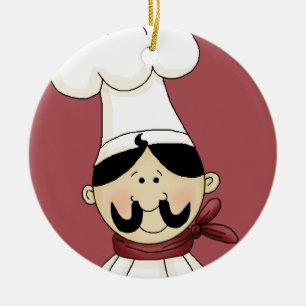 Cerâmica Ornamento de Chef