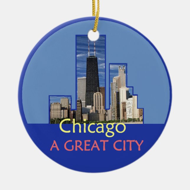 Cerâmica Ornamento de CHICAGO (Frente)