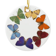 Ornamento de Christman com anel da borboleta