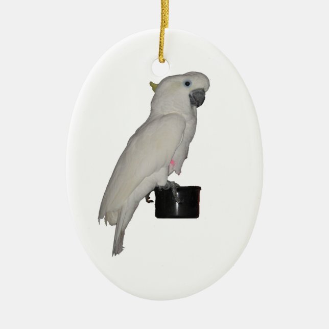 Cerâmica Ornamento de Cockatoo (Frente)