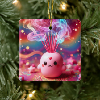 Cerâmica Ornamento de Companhia de Incenso Whimsical