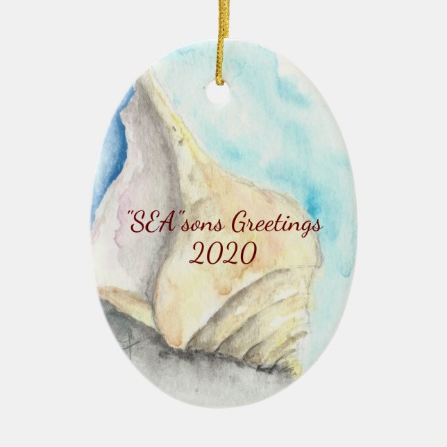 Cerâmica Ornamento de conchas (Frente)