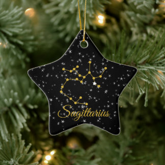 Cerâmica Ornamento de Constelação Sagittarius