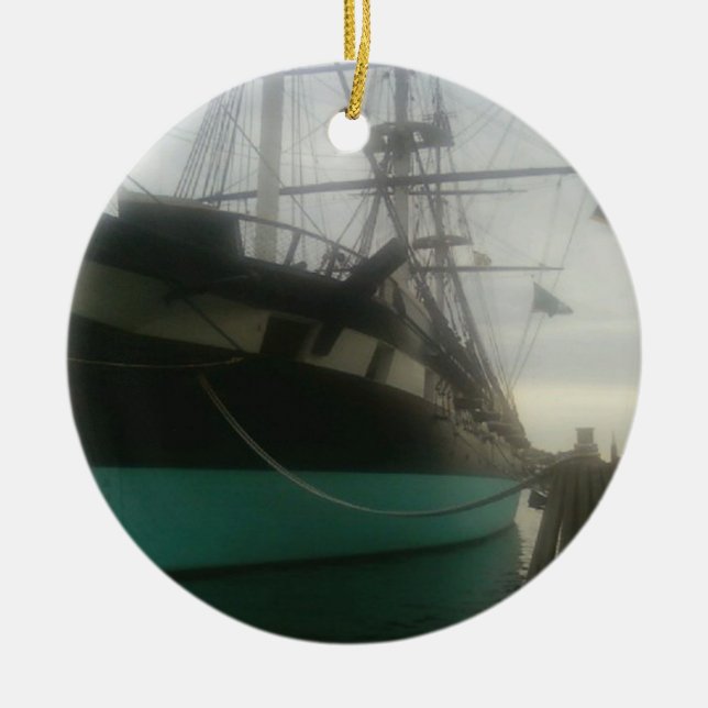 Cerâmica Ornamento de Constelação USS (Frente)