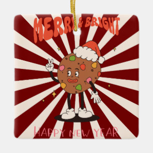 Cerâmica Ornamento de Cookies de Árvore de Natal Retroativo