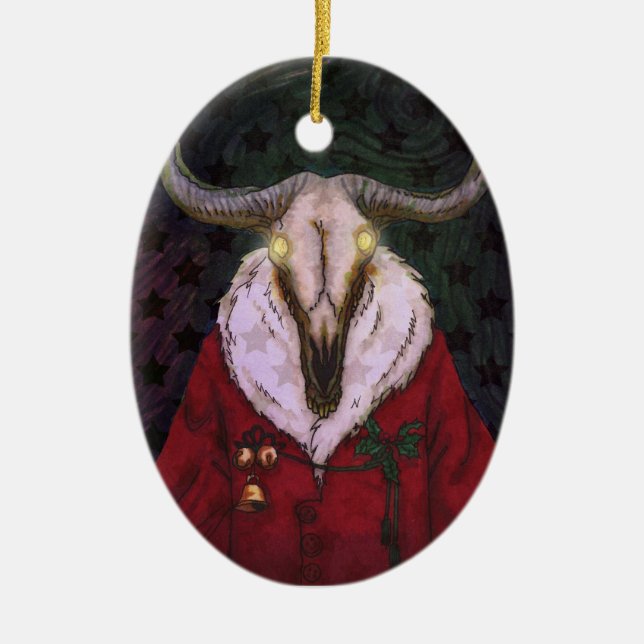 Cerâmica Ornamento de Creepmas (Frente)