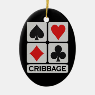 Cerâmica Ornamento de Cribbage