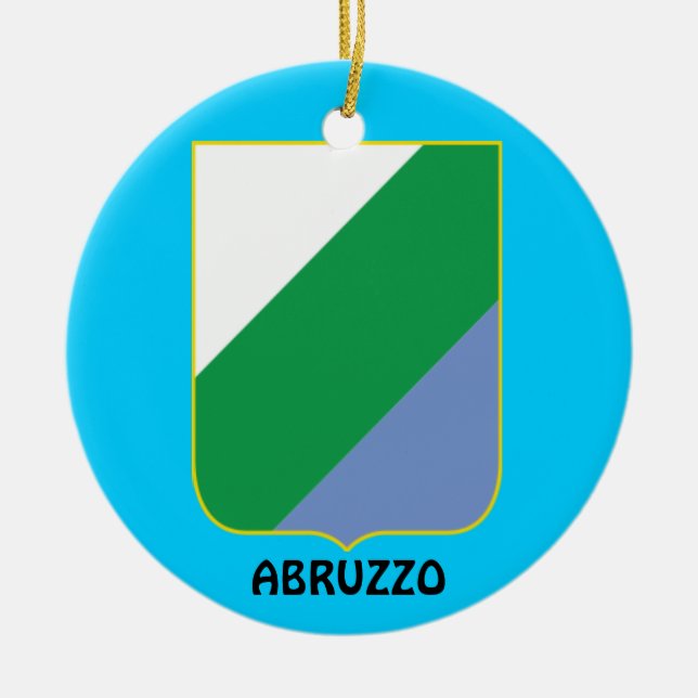 Cerâmica Ornamento de Cristmas da região de Abruzzo (Frente)