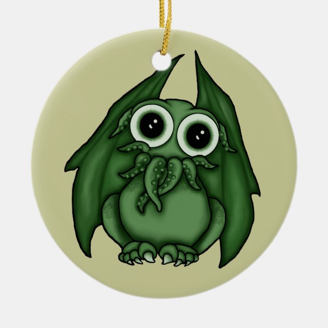 Cerâmica Ornamento de Cthulhu (Frente)