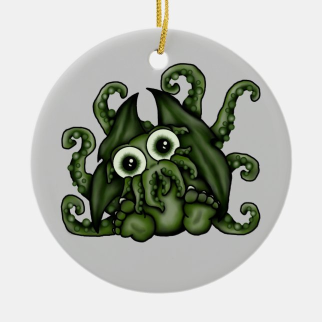 Cerâmica Ornamento de Cthulhu (Frente)