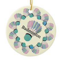 Ornamento de Design de Badminton Shuttlecock
