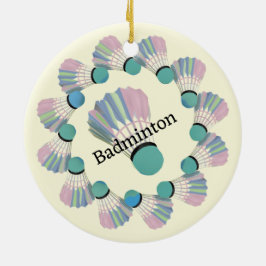 Cerâmica Ornamento de Design de Badminton Shuttlecock