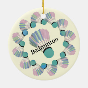Cerâmica Ornamento de Design de Badminton Shuttlecock