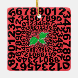 Cerâmica Ornamento de Design numérico