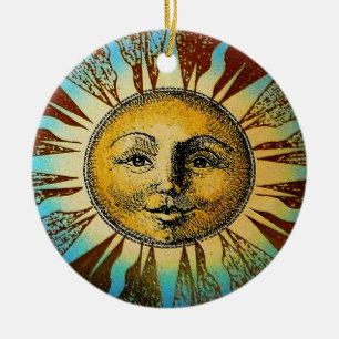 Cerâmica Ornamento de Deus Sol