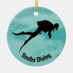 Cerâmica Ornamento de Divisor Scuba Personalizado