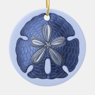 Cerâmica Ornamento de Dólar de Areia Azul