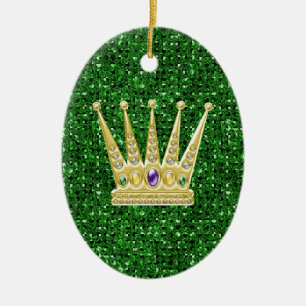 Cerâmica Ornamento de Efeito de Sequência Verde com Gras Cr