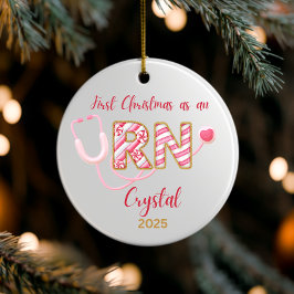 Cerâmica Ornamento de Enfermeiro Personalizado 2025, presen