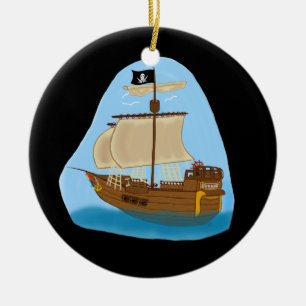 Cerâmica Ornamento de Entrega Pirata