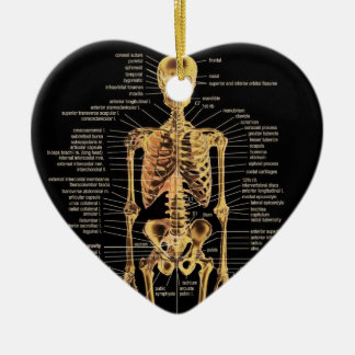 Cerâmica Ornamento de esqueleto