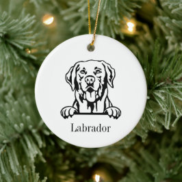 Cerâmica Ornamento de estimação personalizado para cão Labr