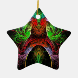 Cerâmica Ornamento de Estrela Abstrato de Arte Carnaval