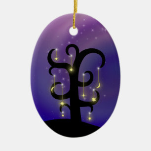Cerâmica Ornamento de Estrelas