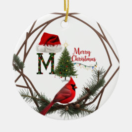 Cerâmica Ornamento de Estrelas Cerâmicas da Madeira Cardina