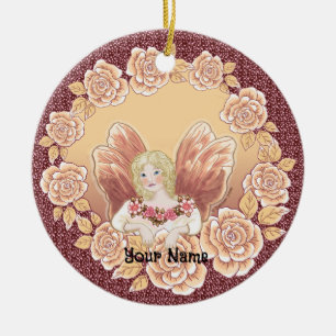 Cerâmica ornamento de fada personalizada do Anel de Fada ro