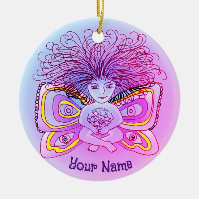 Cerâmica Ornamento de fadas de leite (Frente)