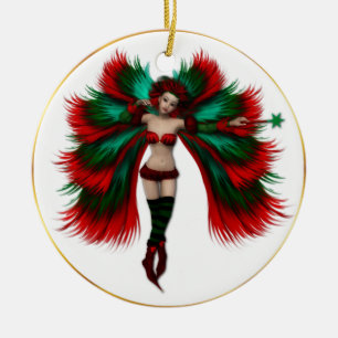 Cerâmica Ornamento de Fadas de Natal