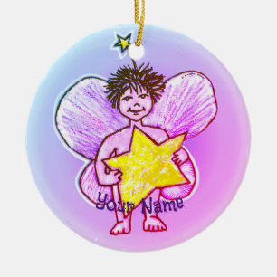 Cerâmica Ornamento de fadas personalizadas Star Fairy