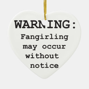 Cerâmica Ornamento de Fangirling
