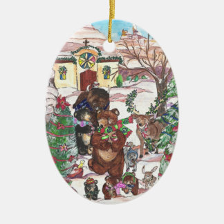 Cerâmica Ornamento de Feliz Navidad